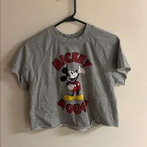 Forever 21 Mickey Mouse Crop Top